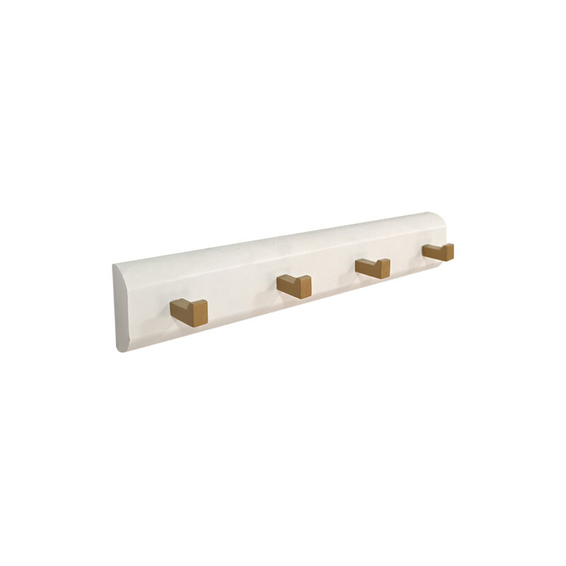 Perchero 4P Collares blanco