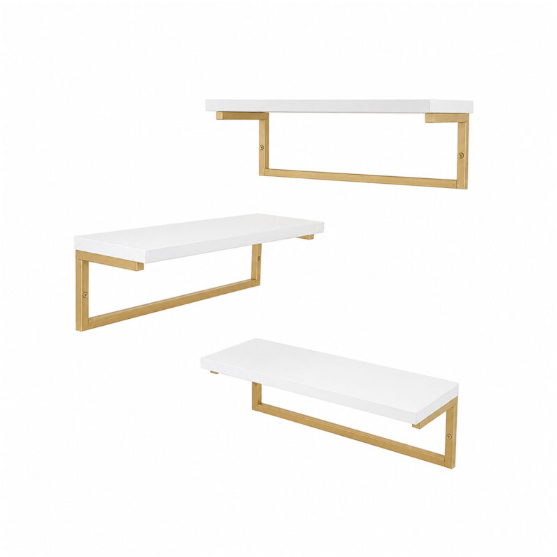 Set X3 Repisas Elia Dorada